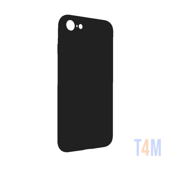 Capa de Silicone com Moldura de Câmera para Apple iPhone 7/8 Preto